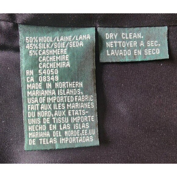 Lauren Ralph Lauren WMN 12 Herringbone Blazer Jacket Wool, Cashmere & Silk Blend - Picture 13 of 13